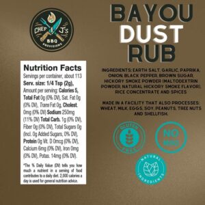 Chef J's BBQ Provisions Bayou Dust BBQ Rub 7 oz - Image 2