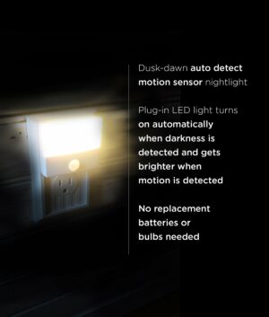 Westek Automatic Plug-in Motion Light LED Night Light w/Sensor - Image 3