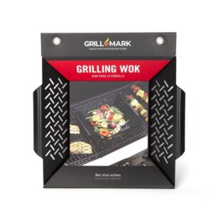 Grill Mark Steel Wok Topper 12 in. L X 12 in. W