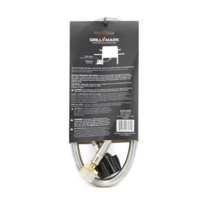 Grill Mark Stainless Steel Gas Line Hose and Adapter - Image 2