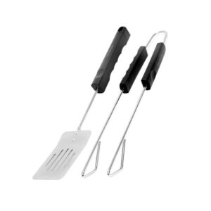 Grill Mark Stainless Steel Black/Silver Grill Turner/Tong 2 pk - Image 2