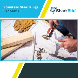 SharkBite 3/4 in. PEX X 3/4 in. D PEX Stainless Steel Clamp Rings 100-Pack - Image 5