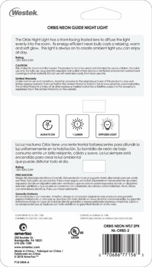Westek Automatic Plug-in Orbis LED Guide Light 2-Pack - Image 6