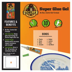 Gorilla High Strength Glue Super Glue 0.11 oz - Image 2