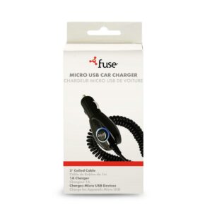 Fuse 3 ft. L USB Car Charger 1100