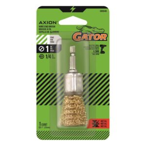 Gator 1 in. Fine Crimped End Brush Brass Coated Steel 4500 rpm