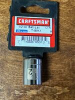 Craftsman 1/2 in. X 1/4 in. drive SAE 12 Point Standard Socket USA
