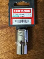 Craftsman 1/2 in. X 1/2 in. drive SAE 12 Point Standard Shallow Socket USA