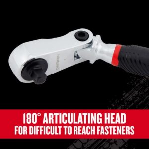Craftsman V-Series 1/4 in. drive Comfort Grip Flex Head Ratchet 80 teeth - Image 4