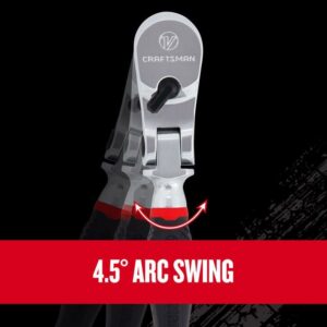 Craftsman V-Series 1/4 in. drive Comfort Grip Flex Head Ratchet 80 teeth - Image 3