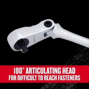 Craftsman V-Series 1/4 in. drive Comfort Grip Long Flex Head Ratchet 80 teeth - Image 3