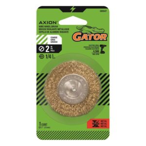 Gator 2 in. Coarse Crimped Wire Wheel Brush Brass Coated Steel 4500 rpm
