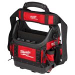 Milwaukee PACKOUT 9.8 in. W X 19 in. H Ballistic Tool Tote 35 pocket Black/Red
