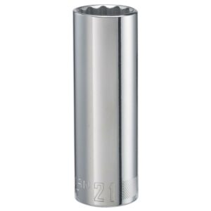 Craftsman 21 mm X 1/2 in. drive Metric 12 Point Deep Socket