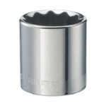 Craftsman 32 mm X 1/2 in. drive Metric 12 Point Standard Shallow Socket