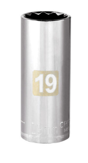 Craftsman 19 mm X 3/8 in. drive Metric 12 Point Deep Socket USA