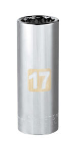 Craftsman 17 mm X 3/8 in. drive Metric 12 Point Deep Socket