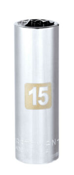 Craftsman 15 mm X 3/8 in. drive Metric 12 Point Deep Socket