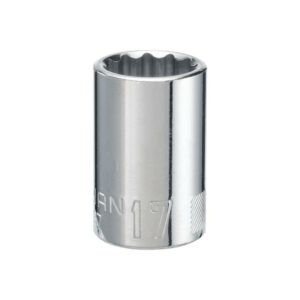 Craftsman 17 mm X 1/2 in. drive Metric 12 Point Standard Shallow Socket