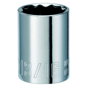 Craftsman 13/16 in. X 1/2 in. drive SAE 12 Point Standard Shallow Socket