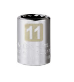 Craftsman 11 mm X 3/8 in. drive Metric 12 Point Standard Socket