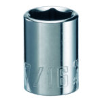 Craftsman 7/16 in. X 1/4 in. drive SAE 6 Point Standard Shallow Socket