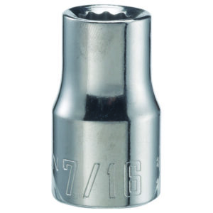 Craftsman 7/16 in. X 1/2 in. drive SAE 12 Point Standard Shallow Socket
