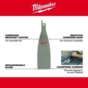 Milwaukee HACKZALL/SAWZALL 1-1/2 in. Bi-Metal Scraper Blade - Image 3