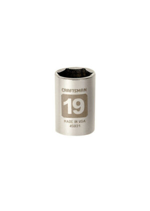 Craftsman 19 mm X 1/2 in. drive Metric 6 Point Standard Socket