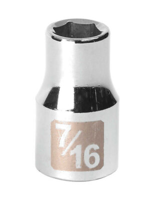 Craftsman 7/16 in. X 1/2 in. drive SAE 6 Point Standard Socket
