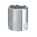 Craftsman 19 mm X 3/8 in. drive Metric and SAE 6 Point Standard Shallow Socket