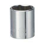 Craftsman 18 mm X 3/8 in. drive Metric 6 Point Shallow Socket