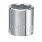 Craftsman 17 mm X 3/8 in. drive Metric 6 Point Shallow Socket