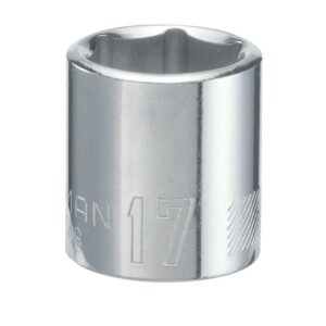 Craftsman 17 mm X 3/8 in. drive Metric 6 Point Shallow Socket