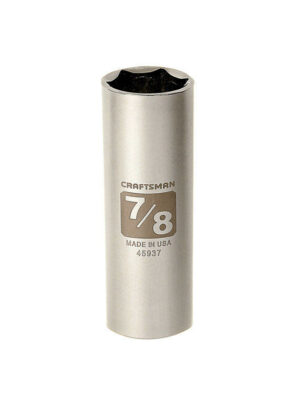 Craftsman 7/8 in. X 1/2 in. drive SAE 6 Point Deep Socket