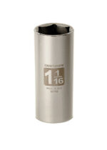 Craftsman 1-1/16 in. X 1/2 in. drive SAE 6 Point Deep Socket