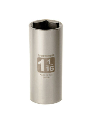 Craftsman 1-1/16 in. X 1/2 in. drive SAE 6 Point Deep Socket