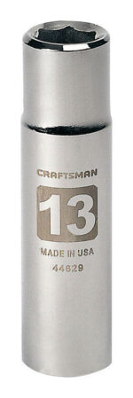 Craftsman 13 mm X 1/2 in. drive Metric 6 Point Deep Socket