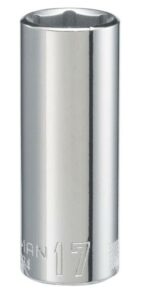 Craftsman 17 mm X 1/2 in. drive Metric 6 Point Deep Deep Socket