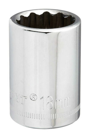 Crescent 18 mm X 1/2 in. drive Metric 12 Point Standard Socket