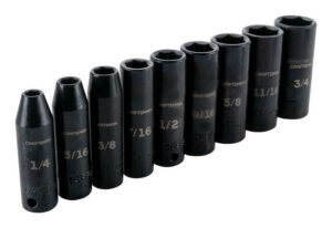 Craftsman 3/8 in. drive SAE 6 Point Deep Impact Socket Set