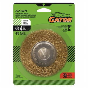 Gator 4 in. Coarse Crimped Wire Wheel Brush Brass Coated Steel 4500 rpm