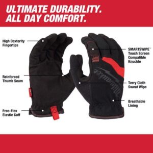 Milwaukee Free Flex Work Gloves Red Large 48-22-8712 - Image 2
