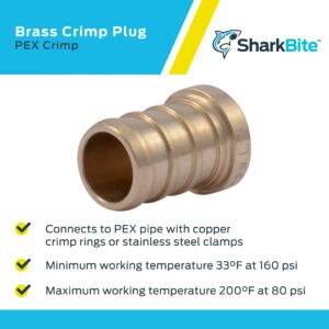 SharkBite 1/2 in. Barb X 1/2 in. D Barb Brass Plug 5-Pack - Image 4