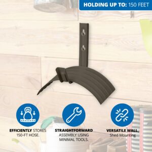 Suncast Hose Hangout 150 ft. Brown Wall Mounted Hose Hanger - Image 3
