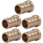 SharkBite 1/2 in. Barb X 1/2 in. D Barb Brass Plug 5-Pack