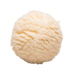 HuggleHounds Beige Fleece Ball Dog Toy Small
