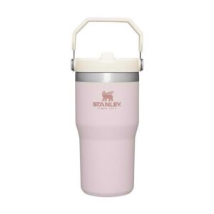 Stanley The IceFlow 20 oz Rose Quartz BPA Free Double-wall Vacuum Insulated Straw Tumbler