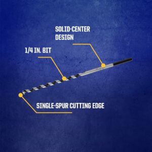 Irwin 1/4 in. D X 7.5 in. L Auger Bit Carbon Steel 49904 - Image 4