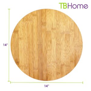 Totally Bamboo TB Home Brown 1 in. H X 14 in. D Bamboo Lazy Susan - Image 7